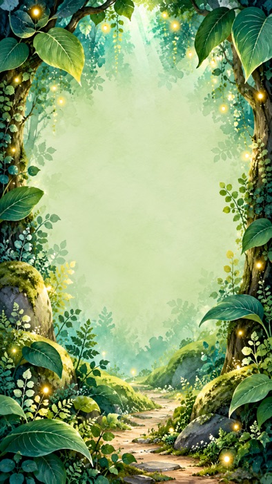 Arte do tema Bosque Encantado