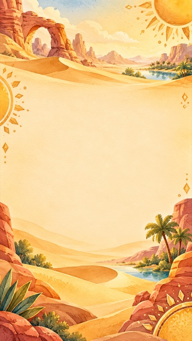 Arte do tema Deserto Solar