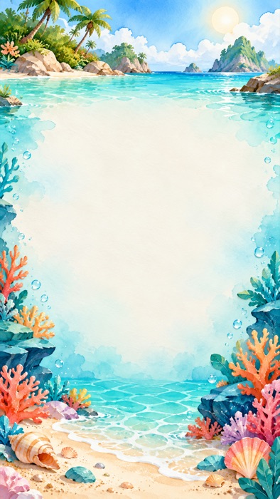 Arte do tema Ilha Coral